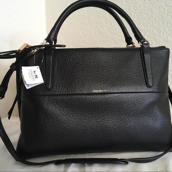 Coach Structured Black Tote